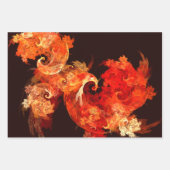 踊りファイアバード抽象芸術アート ラッピングペーパーシート (正面3)