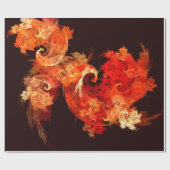 踊りファイアバード抽象芸術アート ラッピングペーパー (フラット)