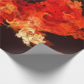 踊りファイアバード抽象芸術アート ラッピングペーパー (角)