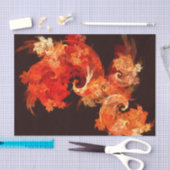 踊りファイアバード抽象芸術アート 薄葉紙 (クラフト)