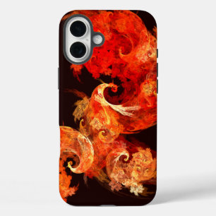 踊りファイアバード抽象芸術アート iPhone 16 PLUSケース