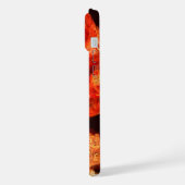 踊りファイアバード抽象芸術アート iPhoneケース (左側面)