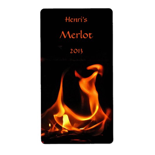 踊りファイアワインラベル ラベル (正面)