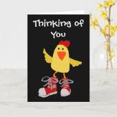 踊りファンキーイエローチキン カード (黄色い花)