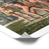 踊りフェスティバルのカマカニインディアン，ブラジル， ポスター (角)