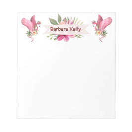 踊りフラミンゴ ノートパッド