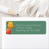 踊りフルーツの住所 ラベル (インサイチュ)