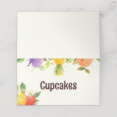 踊りフルーツバースデーパーティー食べ物テントカード ロイヤリティカード (外部開封)