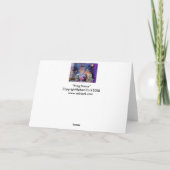 踊りフロググリーティングカード カード (裏面)