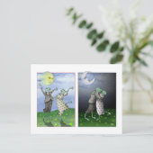 踊りフロッグハッピーアニバーサリーポストカード ポストカード (スタンド正面)