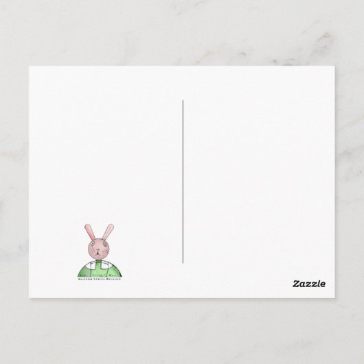 踊りフロッグハッピーアニバーサリーポストカード ポストカード (裏面)