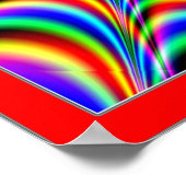 踊りブラックサークルビーミングカラー ポスター (角)