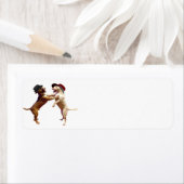 踊りブルテリア差出人住所ラベル ラベル (インサイチュ)