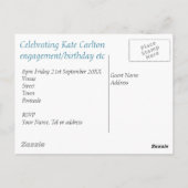 踊りブルートンフライ ポストカード (裏面)