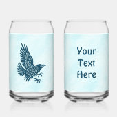 踊りブルーレイベン ガラス缶 (正面)