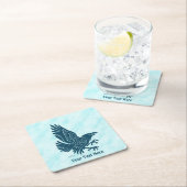 踊りブルーレイベン スクエアペーパーコースター (インサイチュ)