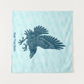 踊りブルーレイベン タペストリー (正面(横))