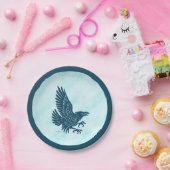 踊りブルーレイベン ペーパープレート (パーティー)