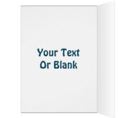 踊りブルーレイヴングリーティングカード (内側 (左))