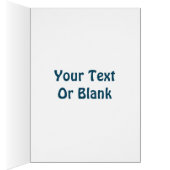 踊りブルーレイヴングリーティングカード (内側 (右))