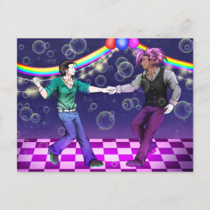 踊りプライドカップル ポストカード