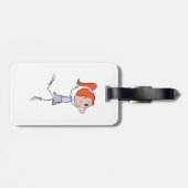 踊りプリンセスかわいいバレリーナスティックフィギュア ラゲッジタグ (裏面横)