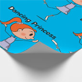 踊りプリンセスかわいいバレリーナスティックフィギュア ラッピングペーパー