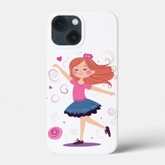 踊りプリンセスバレリーナフォンケースfor girls Case-Mate iPhoneケース (裏面)