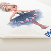 「踊りプリンセスパーソナライズされた」 シェルパブランケット (3/4)