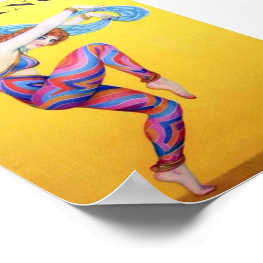 踊りプリント ポスター (角)