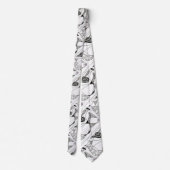 "踊りヘン"抽象デザインタイ ネクタイ (裏面)