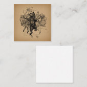 踊りベアヴィンテージサーカスアート エンクロージャーカード (正面/裏面)