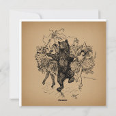 踊りベアヴィンテージサーカスアート シーズンカード (裏面)