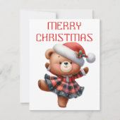 踊りベアークブ – クリスマスカード (正面)