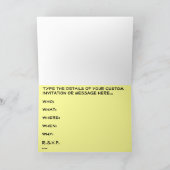 踊りベアーズカードベアーツプリント招待状カード 招待状 (内部)