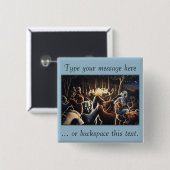 踊りベアーボタンピンパーティー動物アートボタン 缶バッジ (正面&裏面)