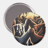 踊りベアー冷蔵庫用マグネットベアーギフト マグネット (正面/裏面)