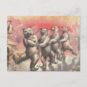 踊りベア ポストカード (正面)