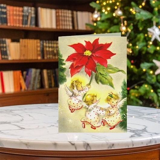 踊りベビーエンジェルグリーティングカード シーズンカード