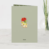 踊りベビーエンジェルグリーティングカード シーズンカード (裏面)