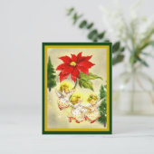 踊りベビーエンジェルスヴィンテージポストカード シーズンポストカード (スタンド正面)