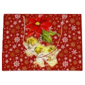 踊りベビーエンジェルズウィズスノーフレーク ラージペーパーバッグ (正面)