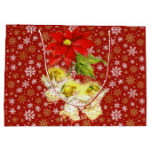 踊りベビーエンジェルズウィズスノーフレーク ラージペーパーバッグ (裏面)