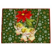 踊りベビーエンジェルズウィズスノーフレーク ラージペーパーバッグ (正面)