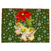 踊りベビーエンジェルズウィズスノーフレーク ラージペーパーバッグ (裏面)