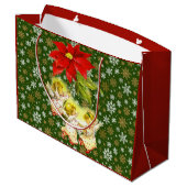 踊りベビーエンジェルズウィズスノーフレーク ラージペーパーバッグ (裏面アングル)