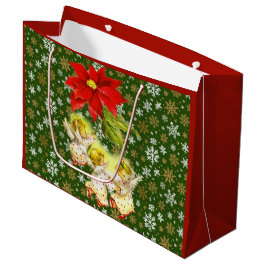 踊りベビーエンジェルズウィズスノーフレーク ラージペーパーバッグ