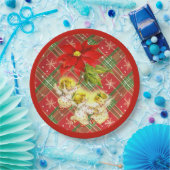 踊りベビーエンジェルズクリスマスプレート ペーパープレート (パーティー)