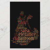 踊りペアをワードクラウドデザイン チラシ (裏面)