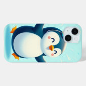 踊りペンギンとパーティー帽子 Case-Mate iPhoneケース (裏面 (横))